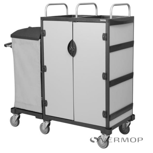 Wózek hotelowy do przewozu pościeli Equipe H1 Light Grey - VERMOP