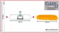 Mop akrylowy 80 cm (KOMPLET selaż,nakładka,kij) - VERMOP