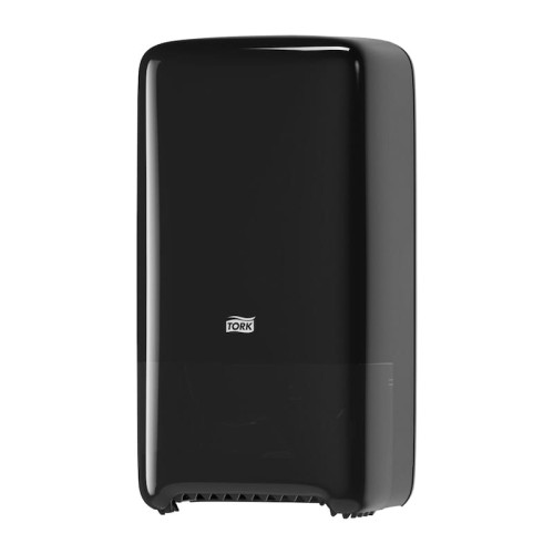 MID-SIZE czarny Podwójny dozownik papieru toaletowego T6 SYSTEM - TORK 
