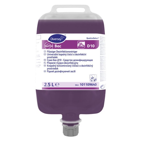 Suma Bac D10 2,5l QS Skoncentrowany Preparat Myjąco-Dezynfekcyjny -DIVERSEY 