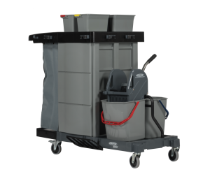 Nowoczesny Wózek Serwisowy z Wyciskarką do Mopów Matrix Press - SPRINTUS