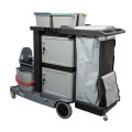 Wózek Serwisowy Zamykany Z Prasą i Sześcioma Wiadrami Purix Pro - SPRINTUS 