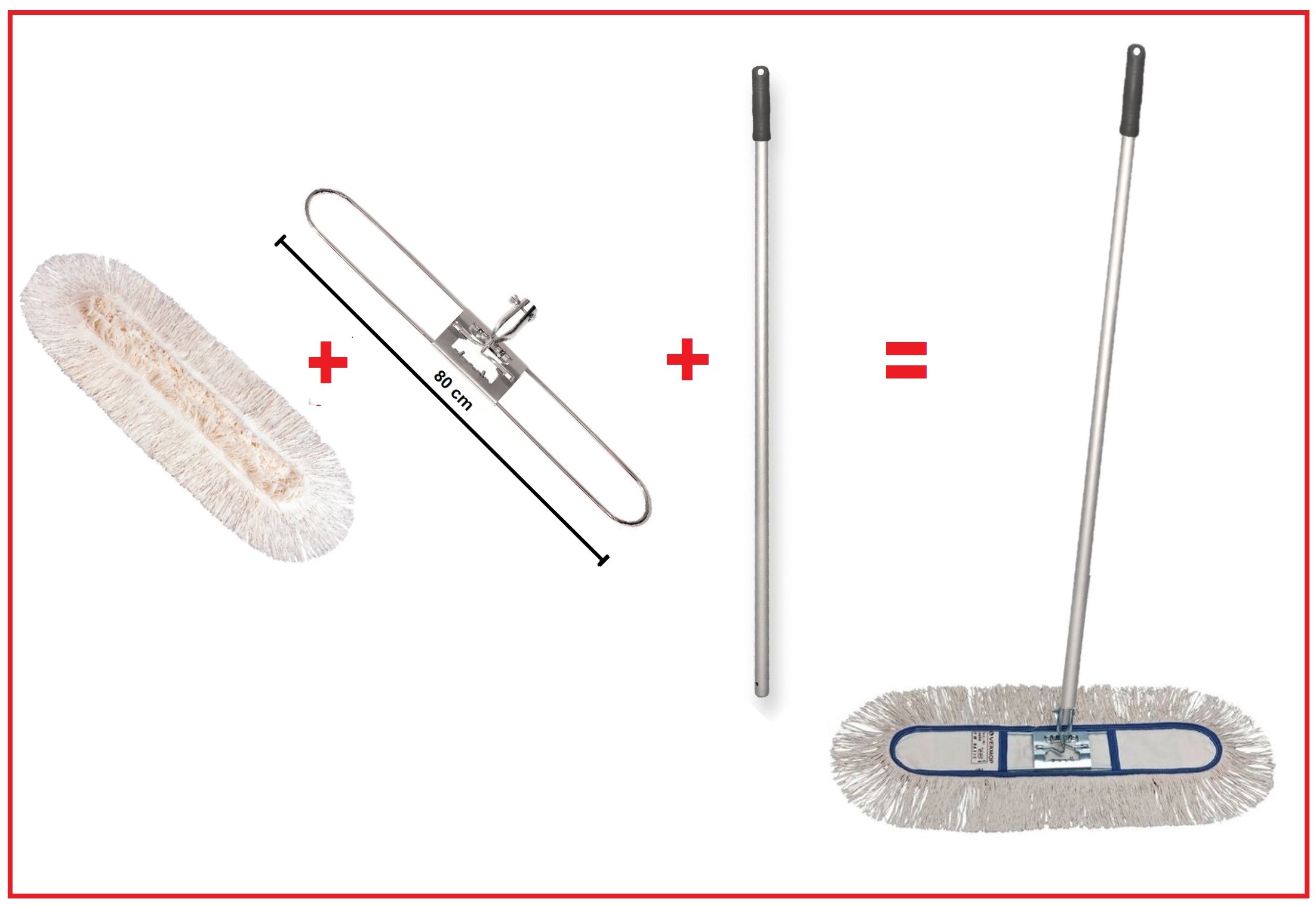 mop do zamiatania i mycia na wilgotno vermop 60 cm