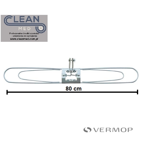 Ocynkowany Uchwyt Mopa Akrylowego 80 cm