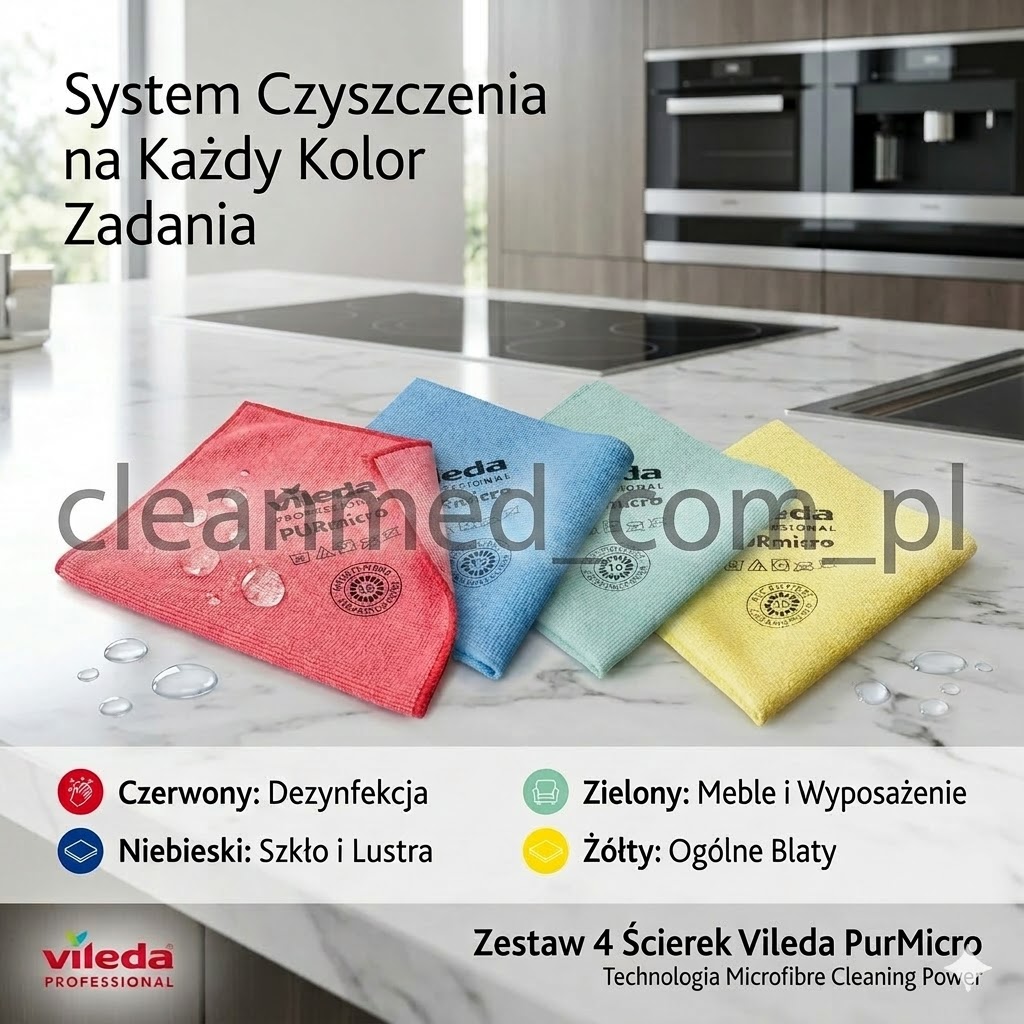 ściereczka PVA micro z włókniny do wycierania kurzu vileda