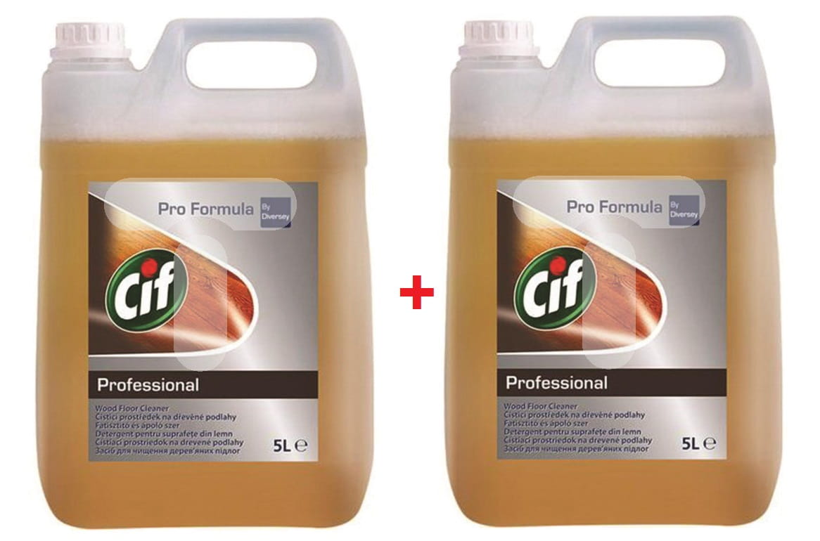 Cif wood floor cleaner 2x5l - mycie podłóg drewnianych i paneli podł ...