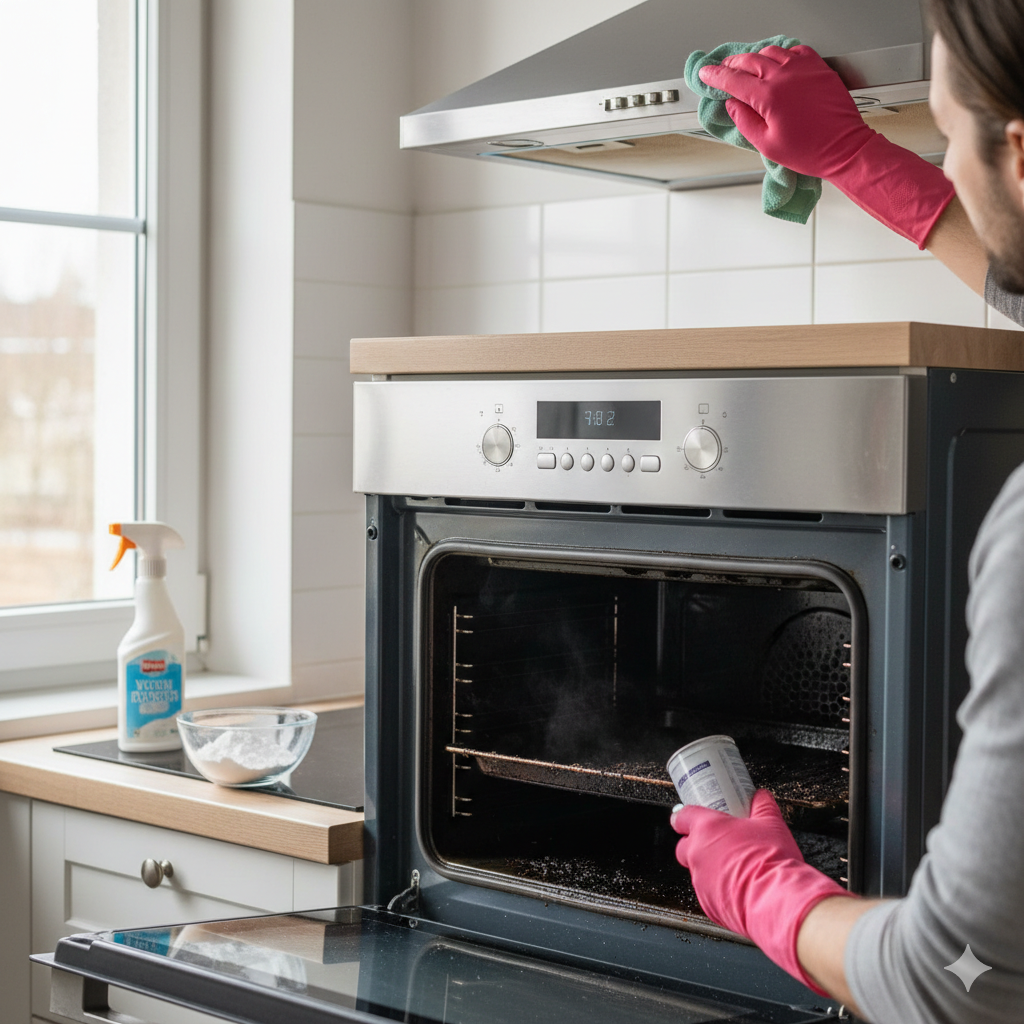 Jak skutecznie usunąć przypalenia z piekarnika i okapu?
